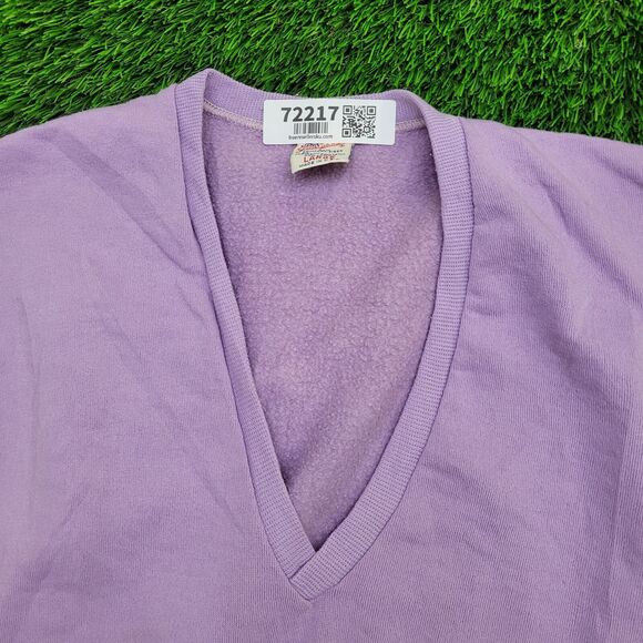 Vintage 80s MOD Vest Sweater Womens XS/S 17x20 Purple Cozy USA - Picture 8 of 9